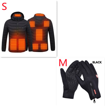 USB Heated Winter Jacket – Electric Thermal Coat with Adjustable Heating Zones
