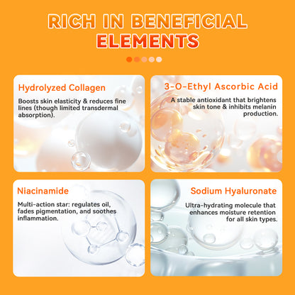 Dr.ROSEVA Private Label Natural Organic Anti Aging Products VC Vitamin C Facial Skincare Cream Serum Cleanser 5 Pieces Skin Care Set Skin Care Gift Kit